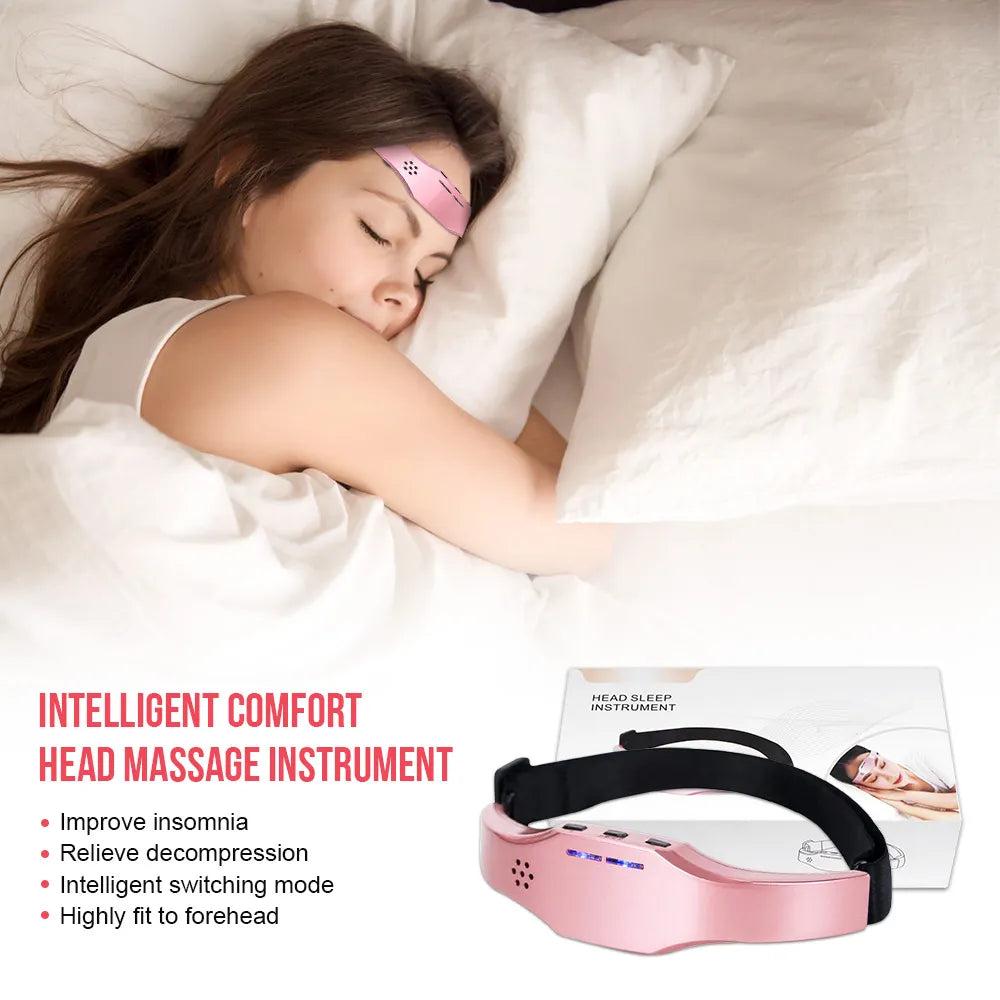 Electric Head Massager with Electrode Pads – Relaxation for Better Sleep and Stress Relief