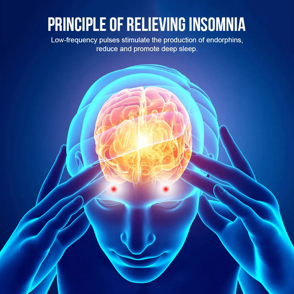 Electric Head Massager with Electrode Pads – Relaxation for Better Sleep and Stress Relief