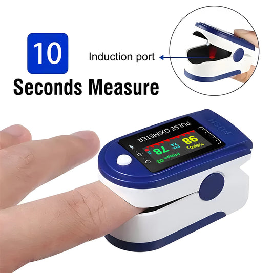 Visual Fingertip Pulse Oximeter Saturation SpO2 with Display – Blood Oxygen Saturation for Home Use