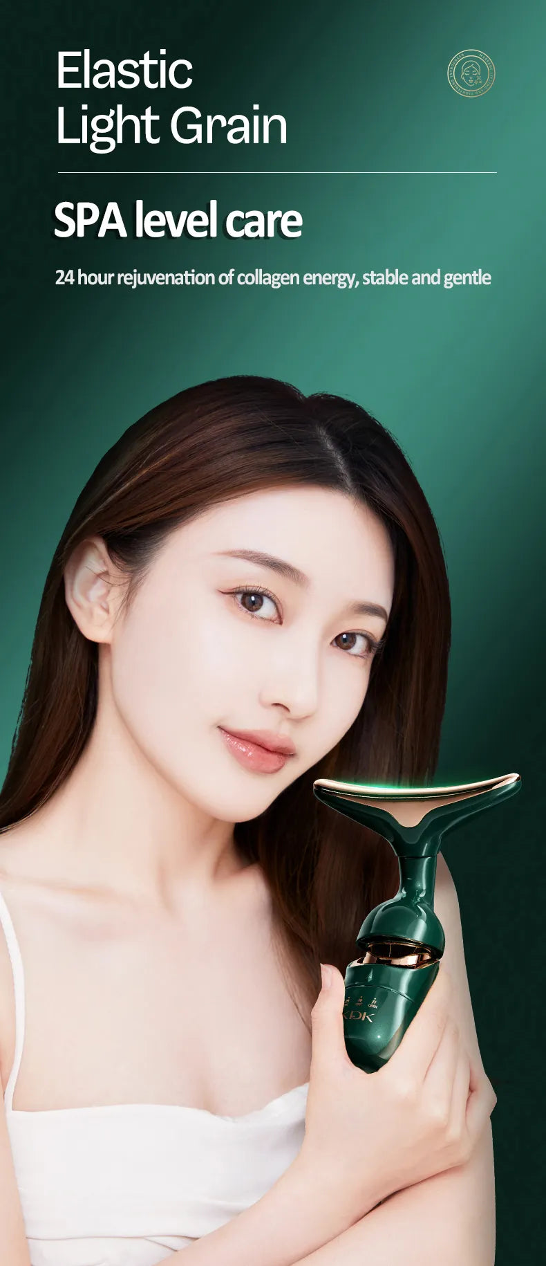 Microcurrent Face Neck & Eye Massage Beauty Device for Skin Care & Relaxation