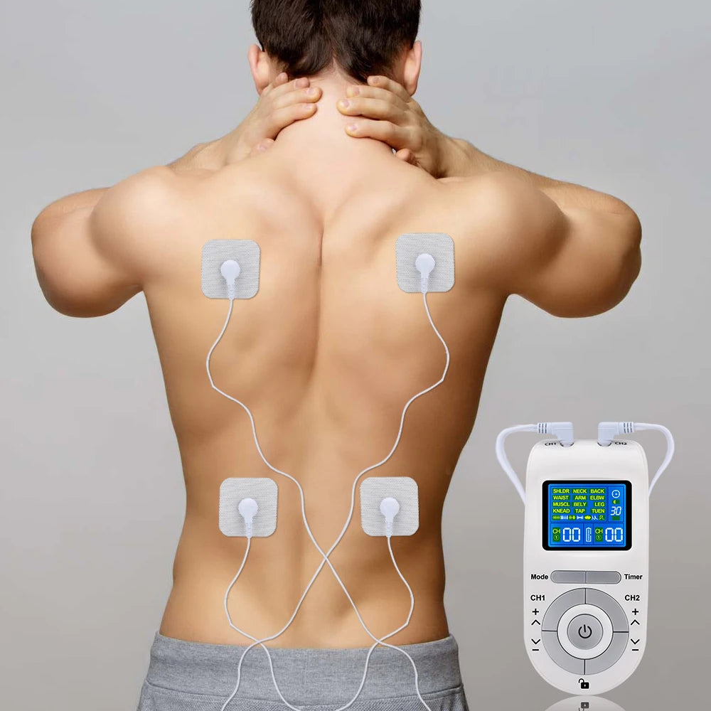 Electric Muscle Stimulator with 12 Modes – Digital Body Massager for Relaxation and Fitness Recovery