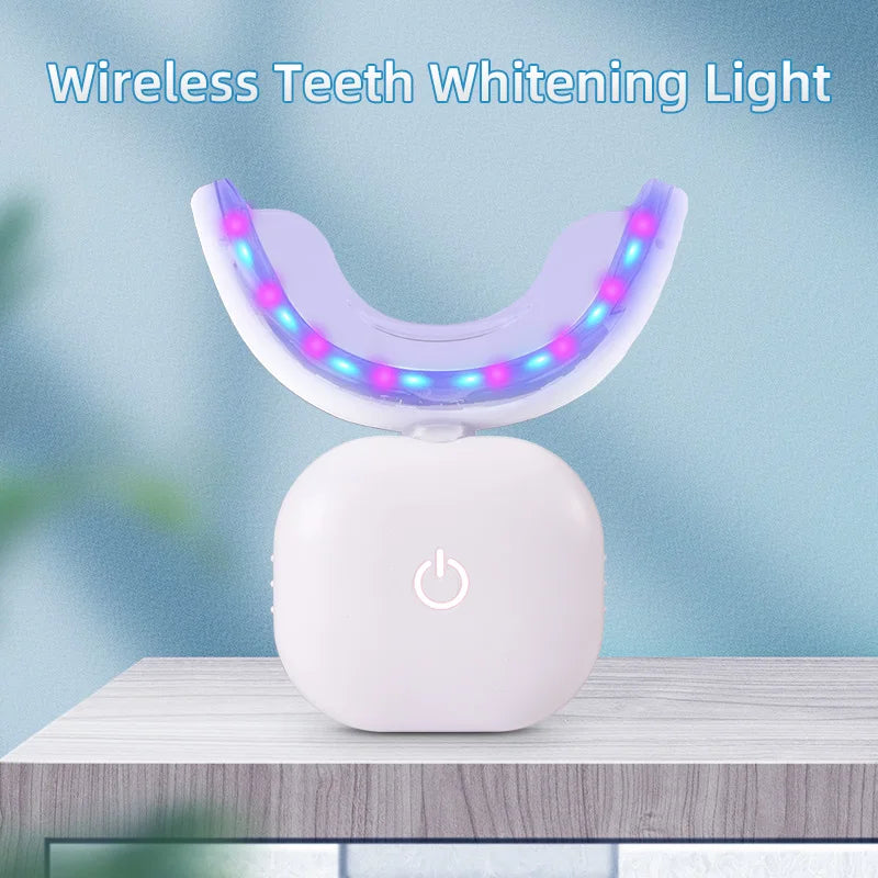 Wireless LED Teeth Whitening Light Dental Care Device for Adults