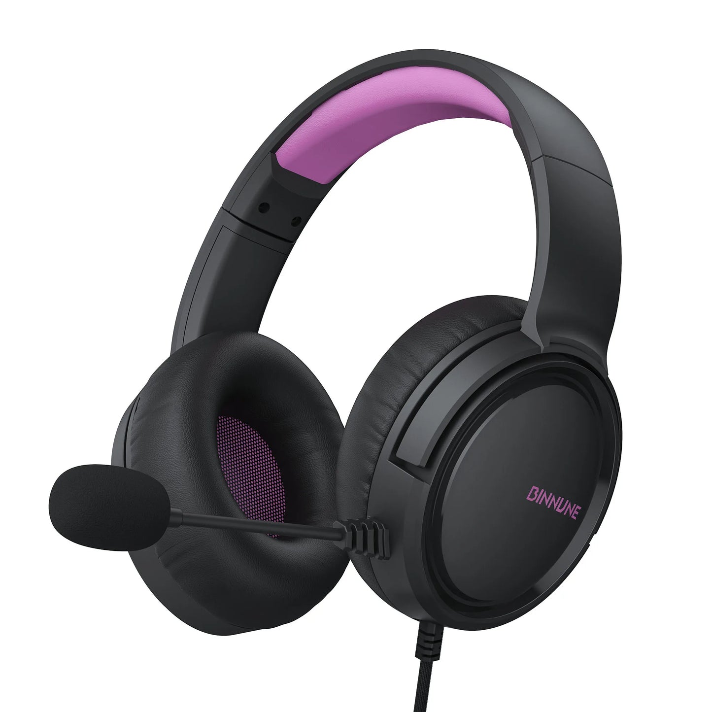 BINNUNE Wired Gaming Headphones 97dB with Microphone for PS4 PS5 Xbox Series Tablets & Laptops