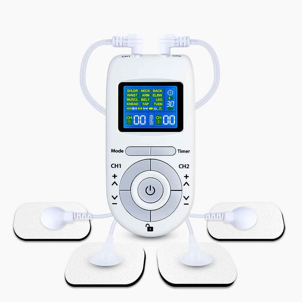 Electric Muscle Stimulator with 12 Modes – Digital Body Massager for Relaxation and Fitness Recovery