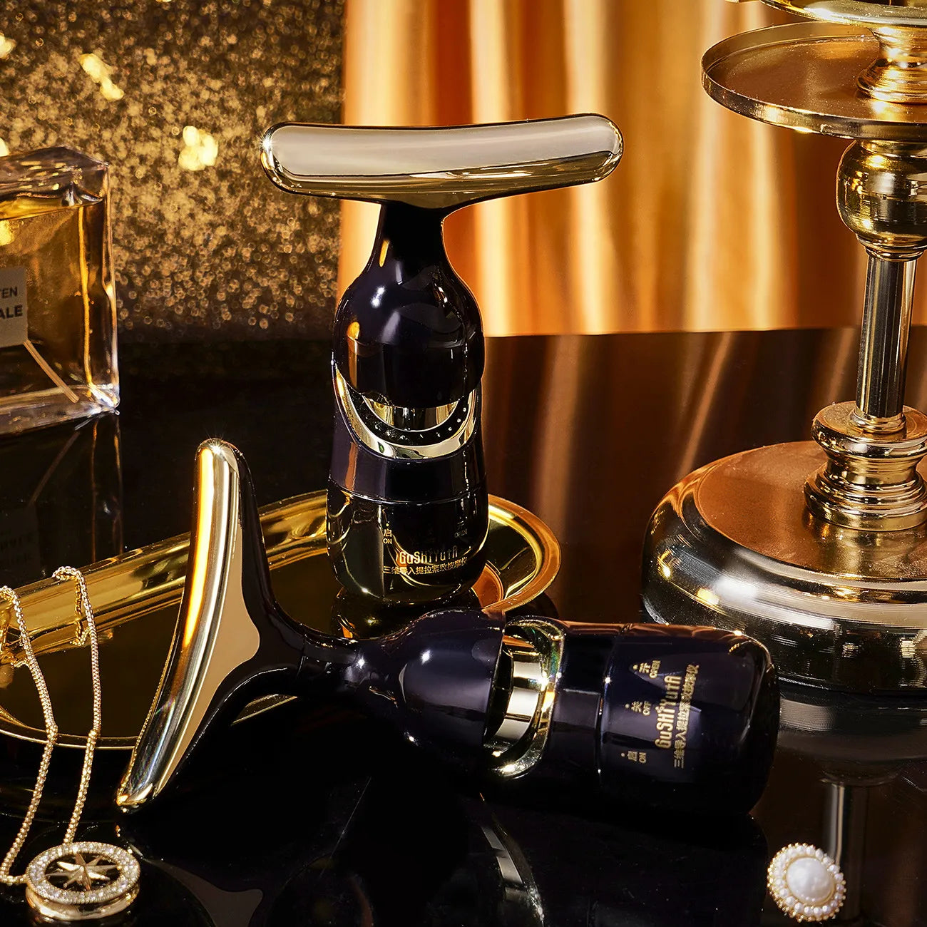 Microcurrent Face Neck & Eye Massage Beauty Device for Skin Care & Relaxation