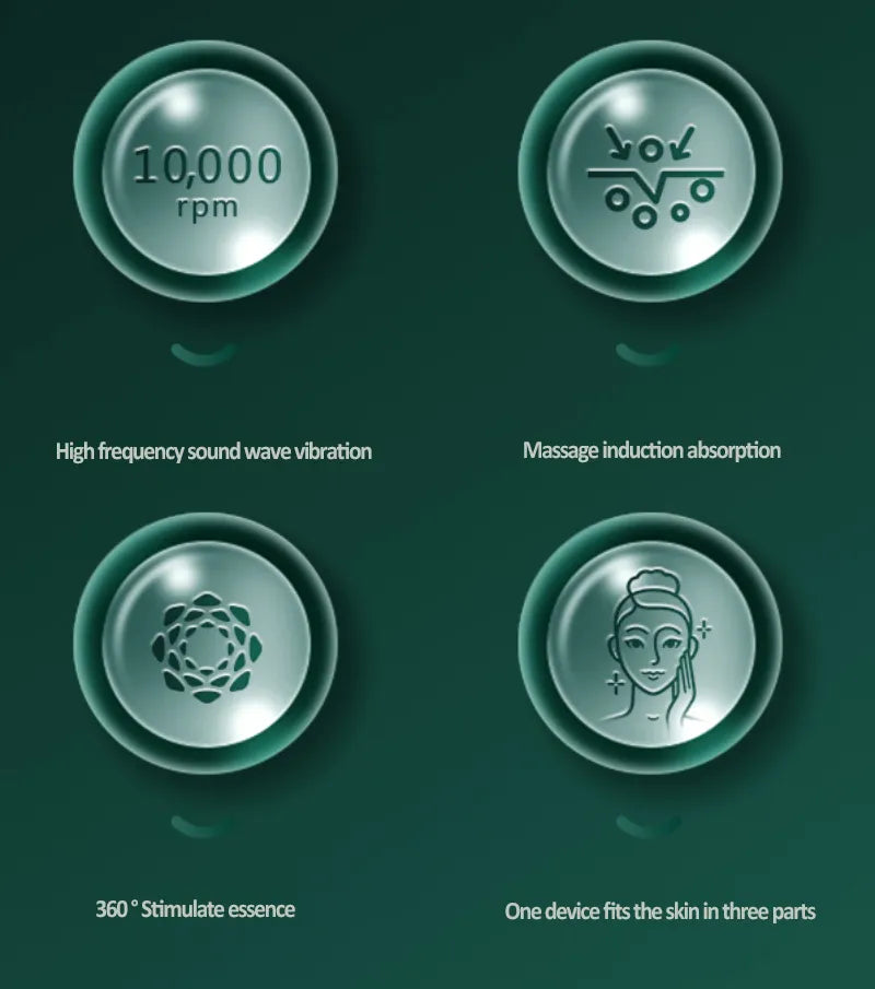 Microcurrent Face Neck & Eye Massage Beauty Device for Skin Care & Relaxation