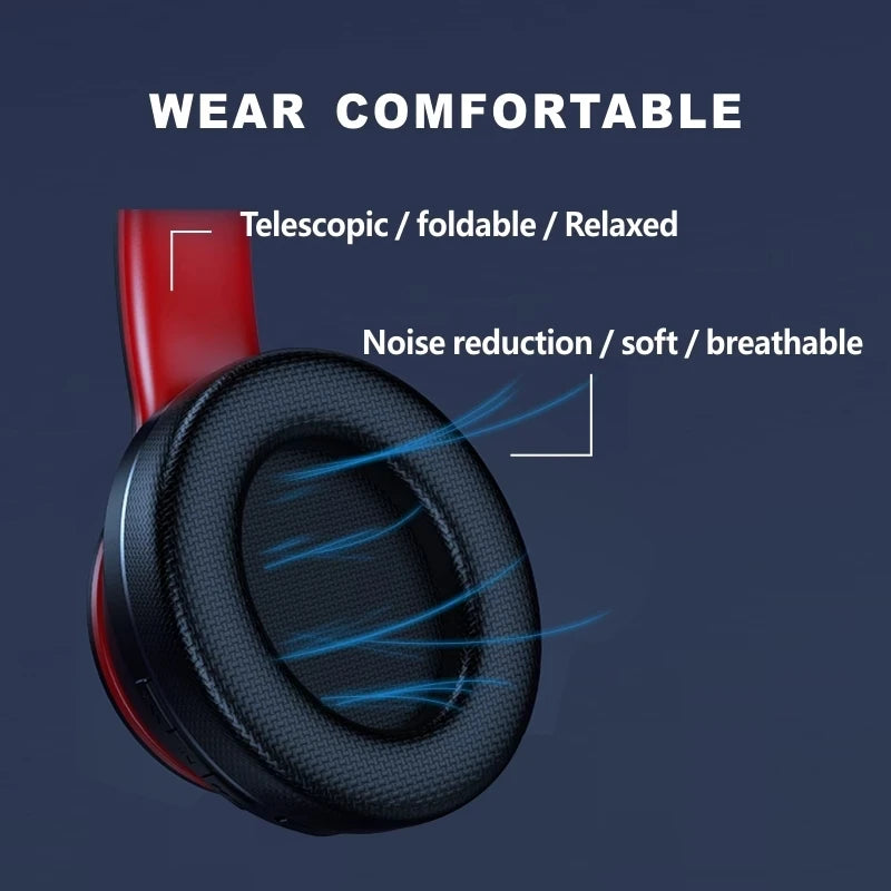 Lenovo HD200 Wireless Bluetooth Over-Ear Headphones with Noise Cancellation for Gaming & Music