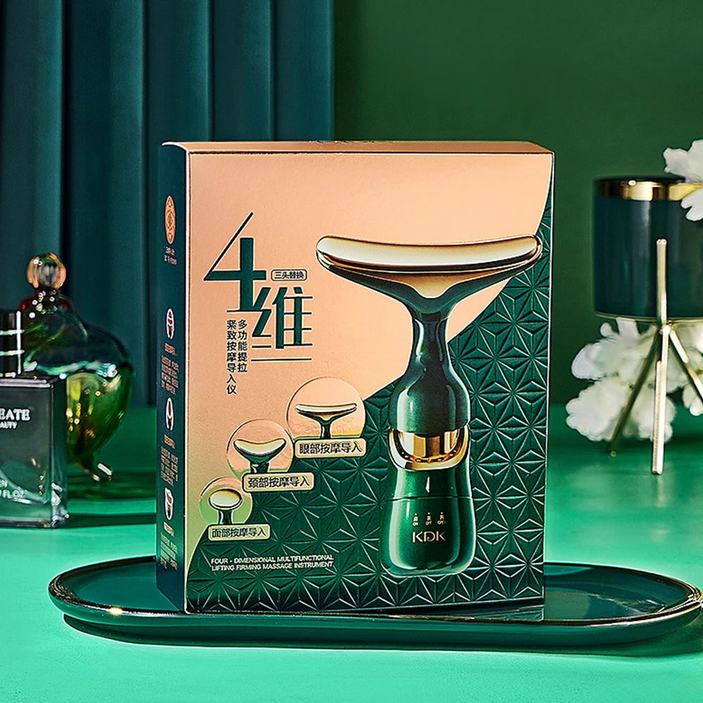 Microcurrent Face Neck & Eye Massage Beauty Device for Skin Care & Relaxation