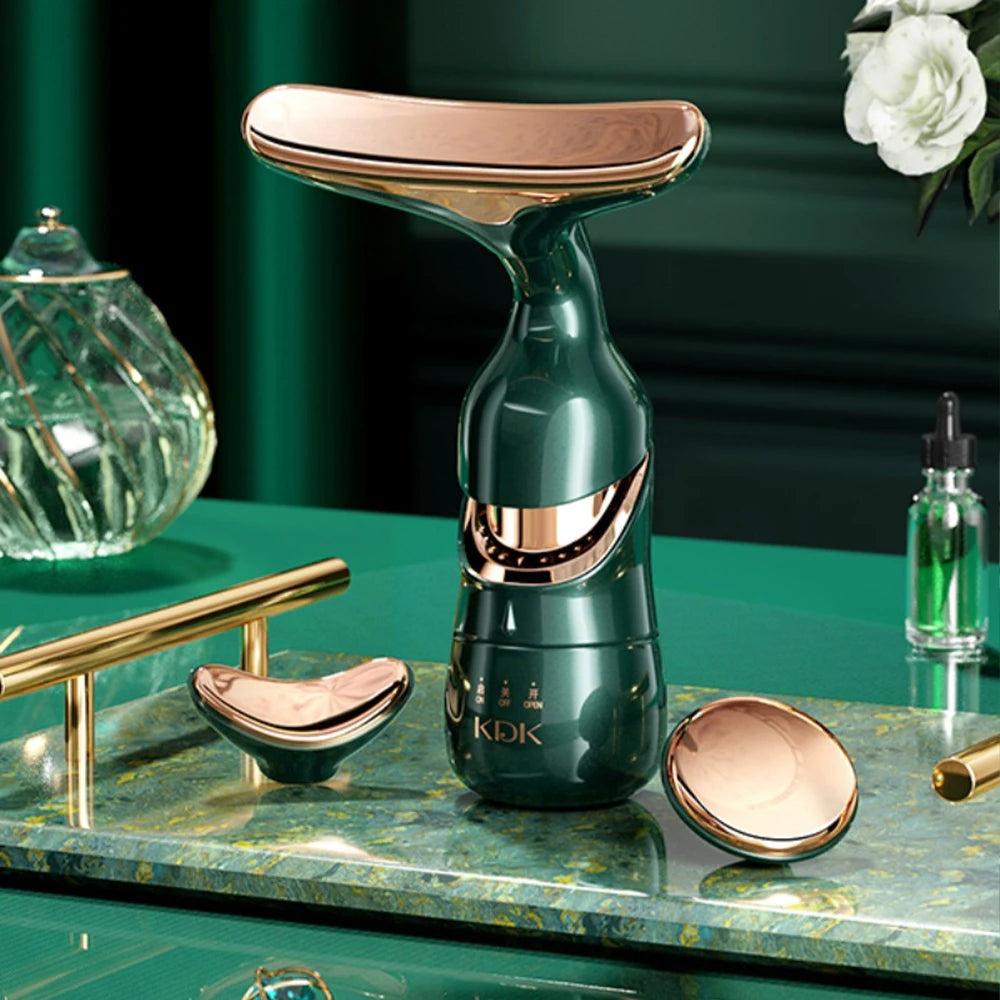 Microcurrent Face Neck & Eye Massage Beauty Device for Skin Care & Relaxation