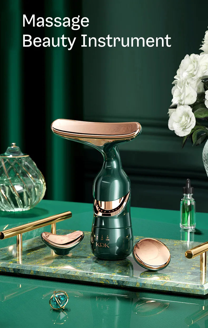 Microcurrent Face Neck & Eye Massage Beauty Device for Skin Care & Relaxation