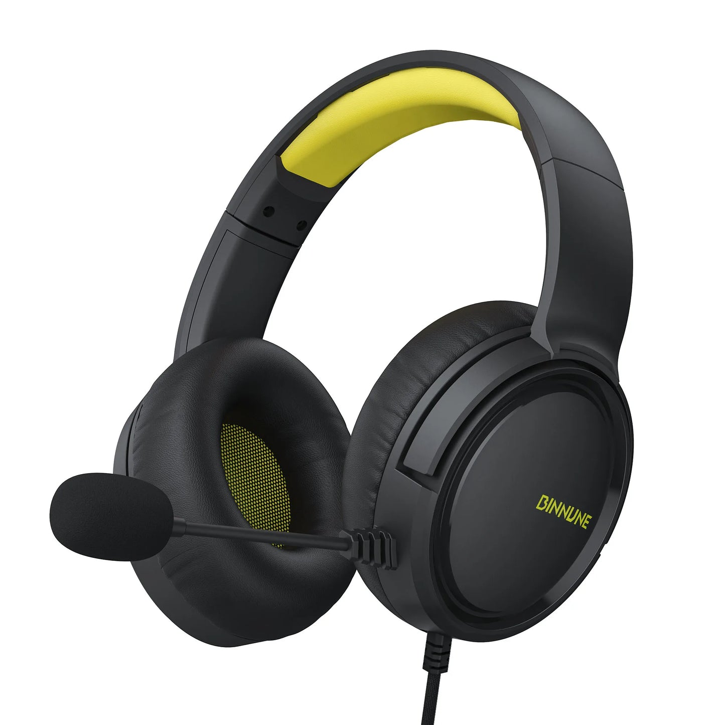 BINNUNE Wired Gaming Headphones 97dB with Microphone for PS4 PS5 Xbox Series Tablets & Laptops