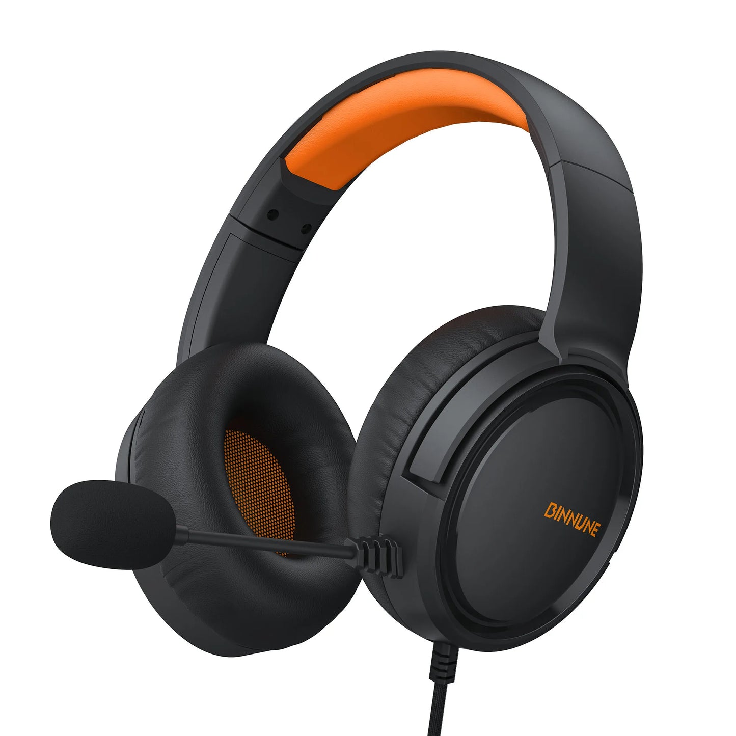 BINNUNE Wired Gaming Headphones 97dB with Microphone for PS4 PS5 Xbox Series Tablets & Laptops