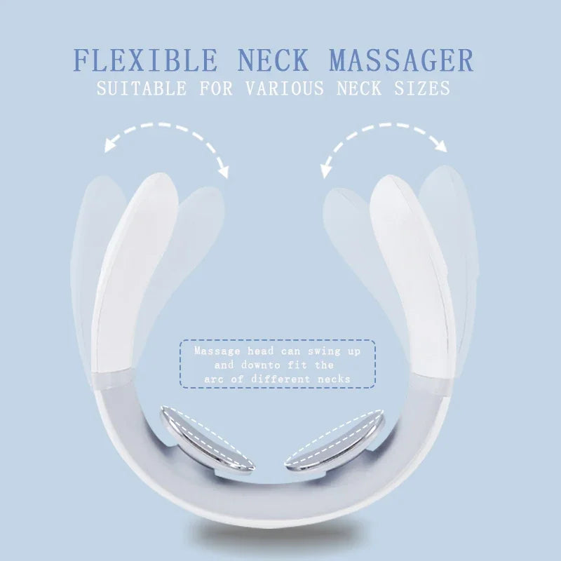 Portable Electric Neck Massager Cervical Relaxation Device for Home, Office & Travel