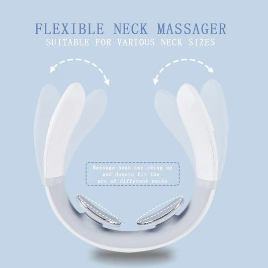 Portable Electric Neck Massager Cervical Relaxation Device for Home, Office & Travel
