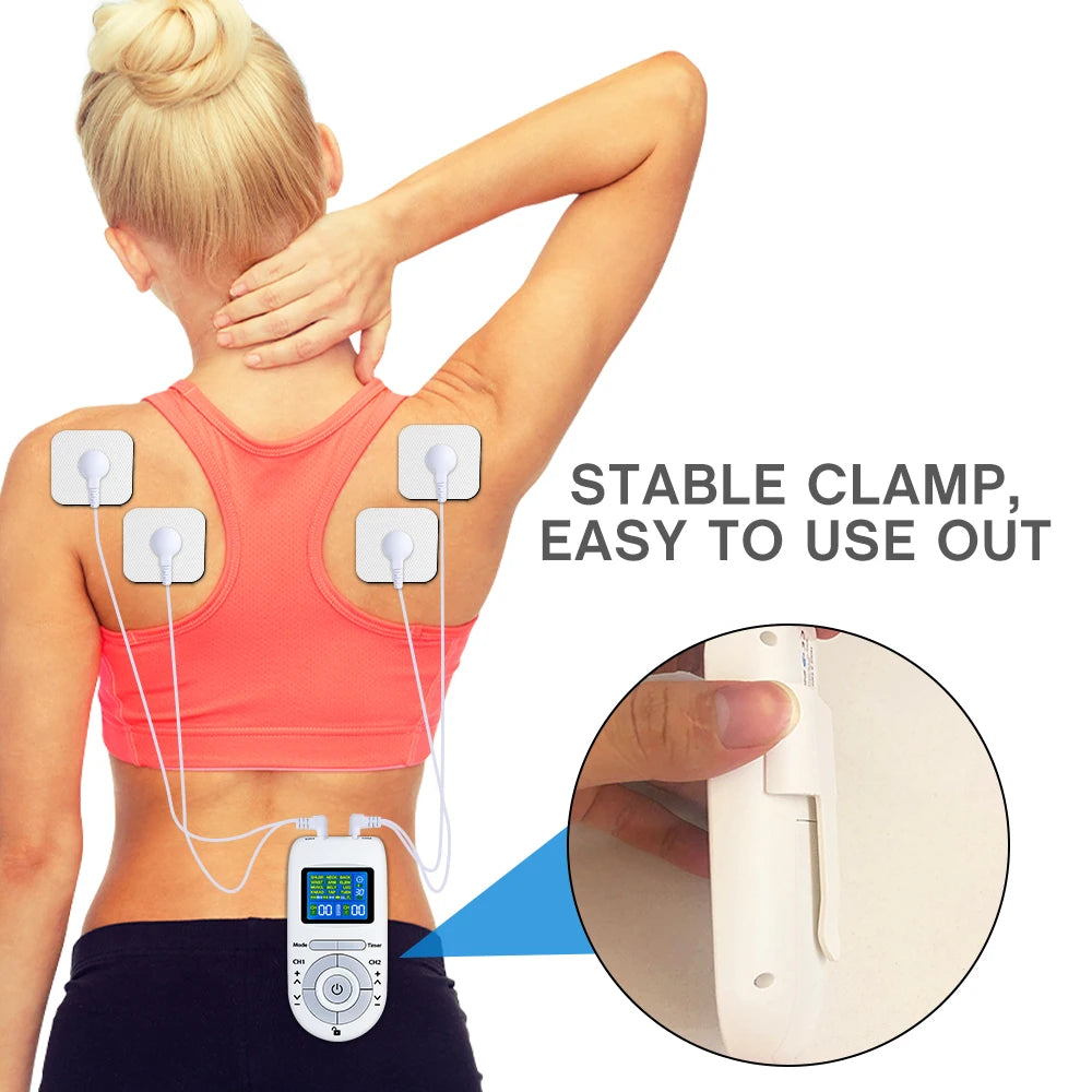 Electric Muscle Stimulator with 12 Modes – Digital Body Massager for Relaxation and Fitness Recovery
