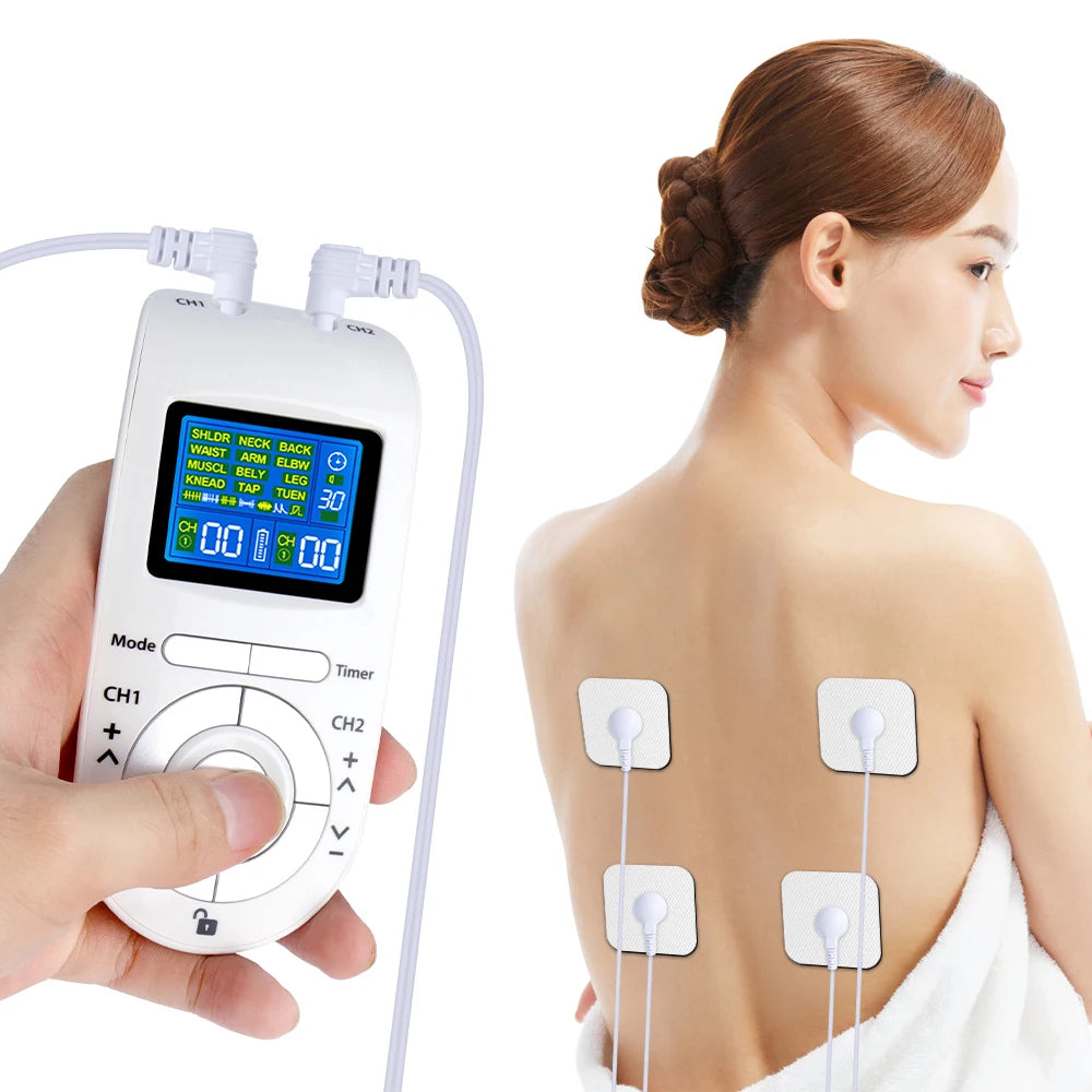 Electric Muscle Stimulator with 12 Modes – Digital Body Massager for Relaxation and Fitness Recovery