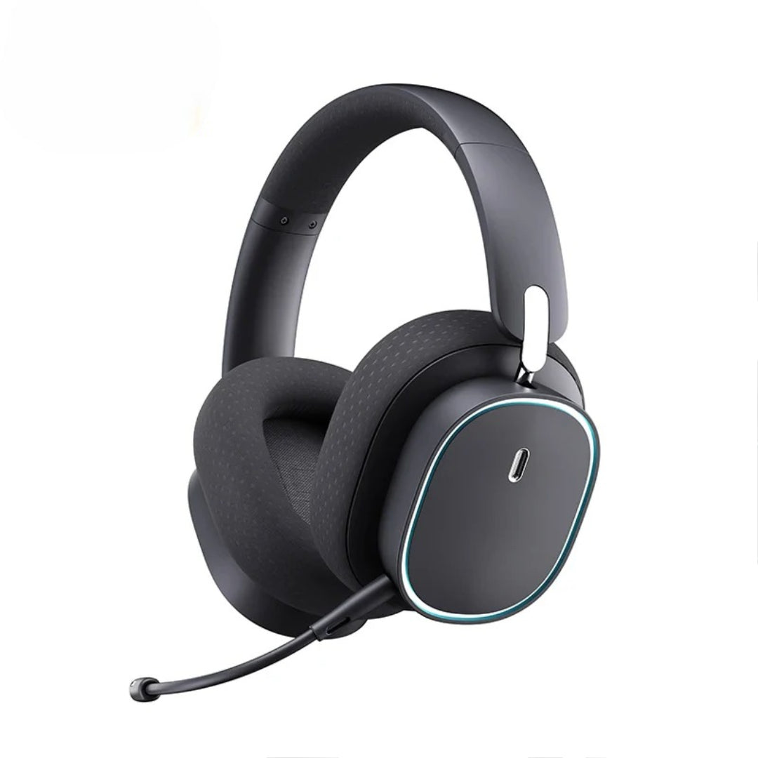 RGB Lights GH02 Wireless & Wired Bluetooth 5.3 & 2.4GHz Gaming Headsets with Microphone