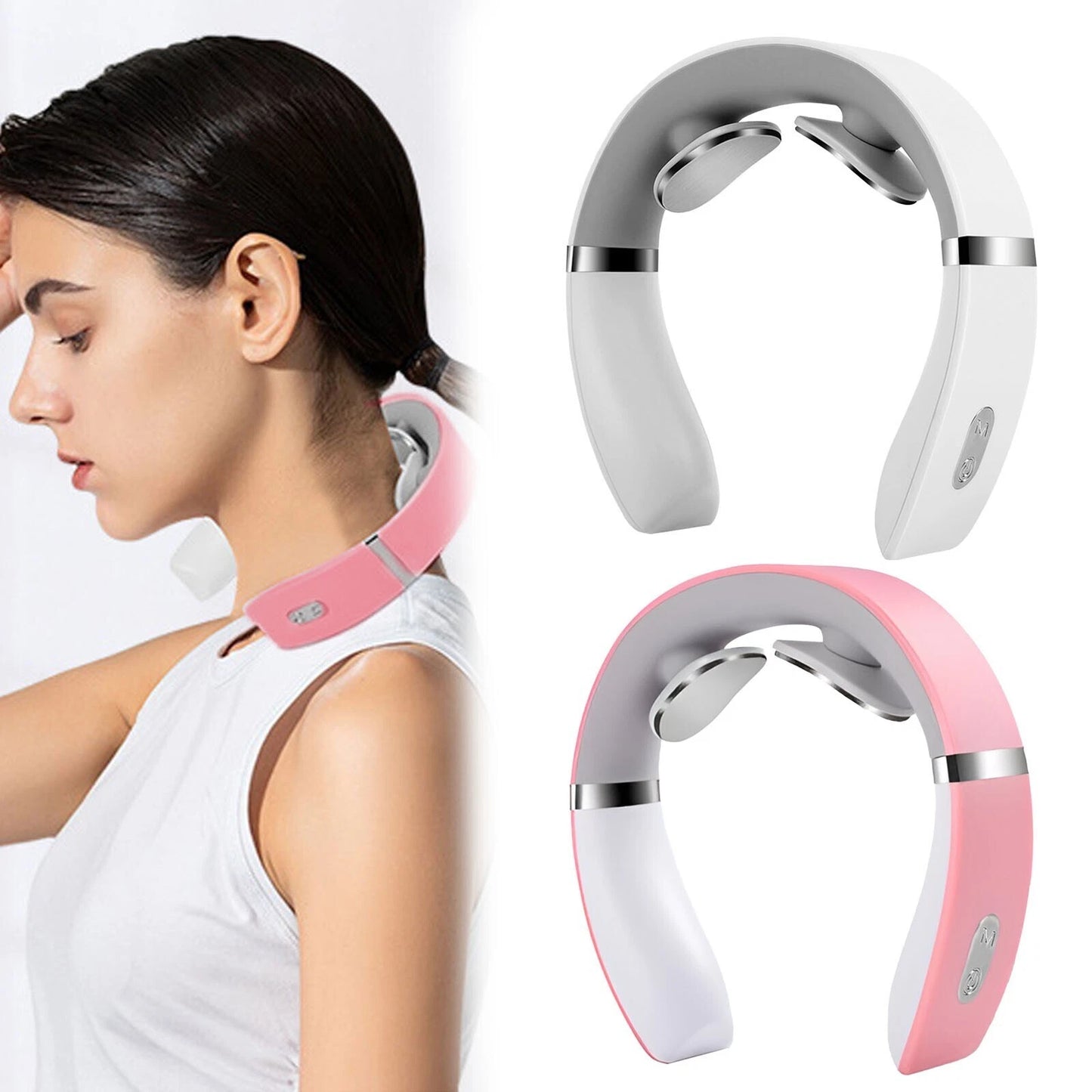 Portable Electric Neck Massager Cervical Relaxation Device for Home, Office & Travel