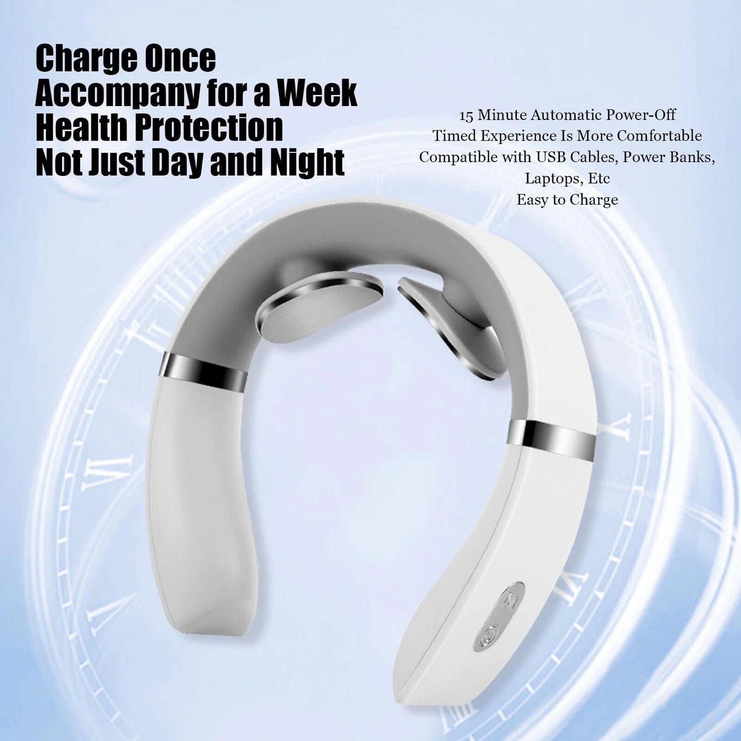 Portable Electric Neck Massager Cervical Relaxation Device for Home, Office & Travel