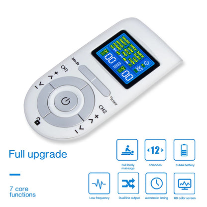 Electric Muscle Stimulator with 12 Modes – Digital Body Massager for Relaxation and Fitness Recovery