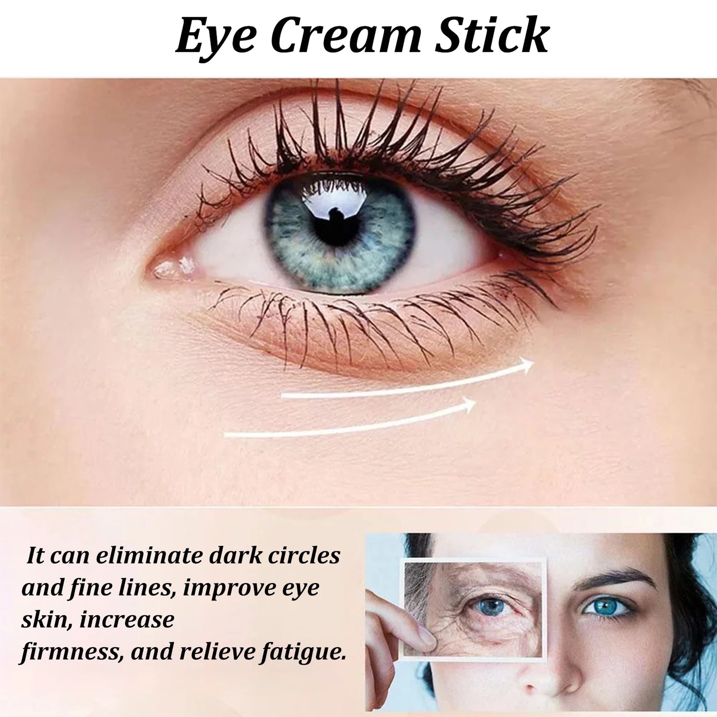 Hydrating Formula Snail Collagen Eye Cream Stick for Puffiness, Dark Circles & Fine Lines