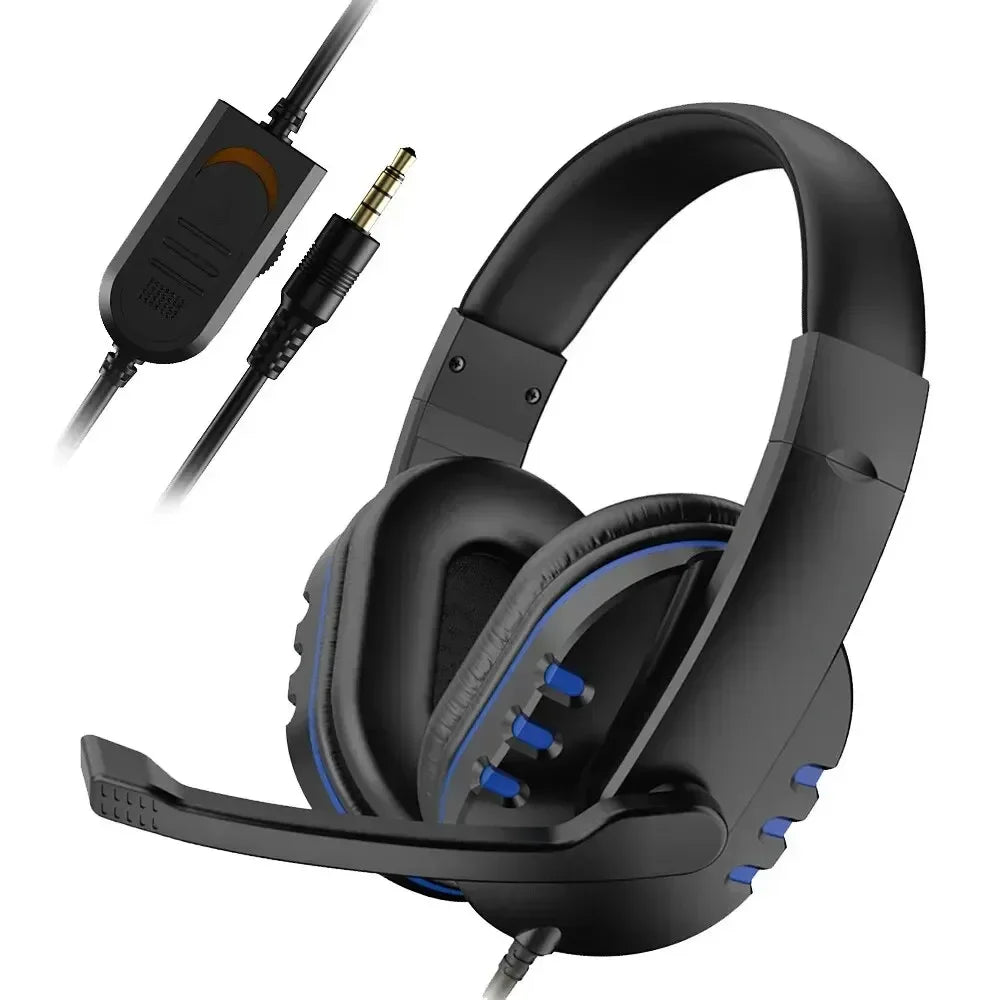 Noise Cancelling Wired Gaming Headphones with Bass Surround for Nintendo Games PS4 & Laptops