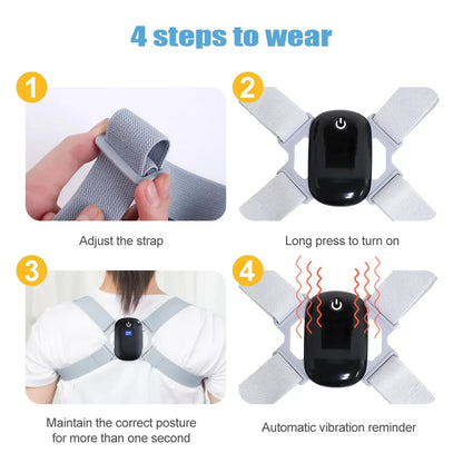 Smart Posture Corrector Belt Sensor for Kids & Adults – Improved Sitting Alignment with Invisible Reminder