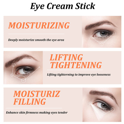 Hydrating Formula Snail Collagen Eye Cream Stick for Puffiness, Dark Circles & Fine Lines