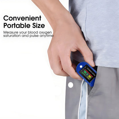 Visual Fingertip Pulse Oximeter Saturation SpO2 with Display – Blood Oxygen Saturation for Home Use