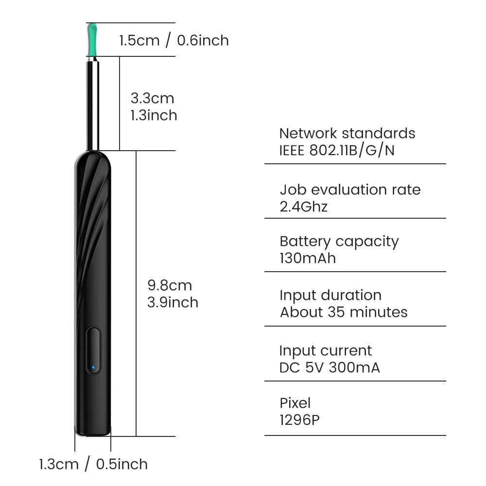 SALORIE Wireless Smart Visual Ear Cleaning Endoscope