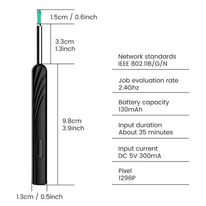 SALORIE Wireless Smart Visual Ear Cleaning Endoscope