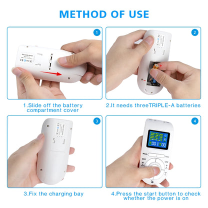 Electric Muscle Stimulator with 12 Modes – Digital Body Massager for Relaxation and Fitness Recovery