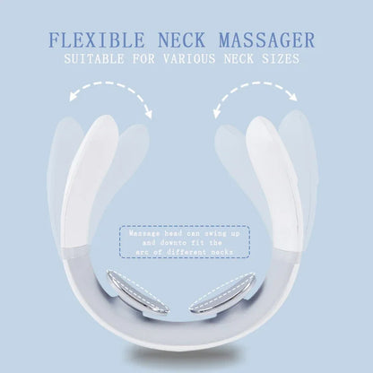 Portable Electric Neck Massager Cervical Relaxation Device for Home, Office & Travel