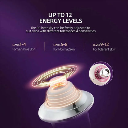 Radio Frequency Facial Beauty with EMS Microcurrent – Skin Toning & Beauty Tool for At-Home Skincare